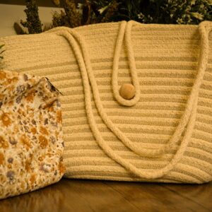 Beige Handbag